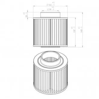 Air filter. Фильтр воздушный INGERSOLL RAND 93191542