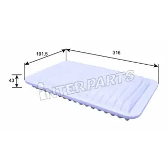 Фільтр повітряний INTERPARTS IPA163