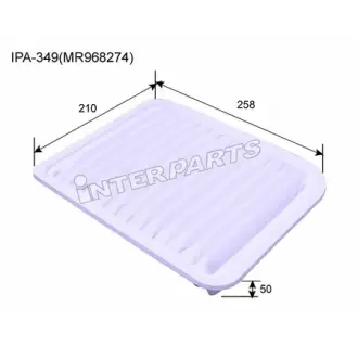 Фільтр повітряний INTERPARTS IPA349