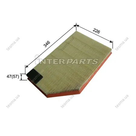 Фільтр повітряний двигуна INTERPARTS IPAP264 (фото 1)