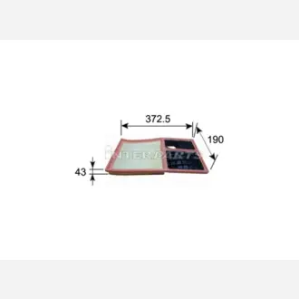 Фільтр повітряний двигуна INTERPARTS IPAP296
