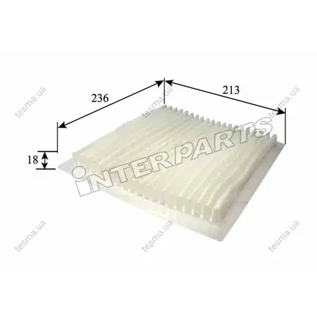 Фільтр INTERPARTS IPCA108 (фото 1)