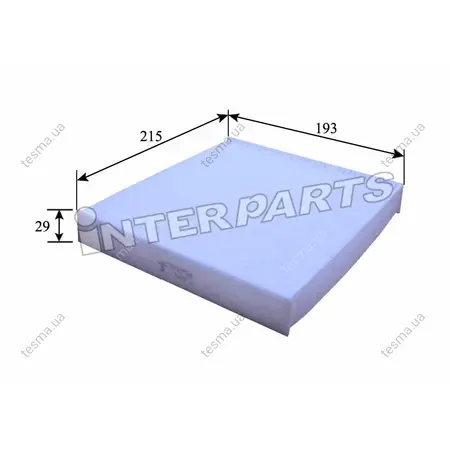 Фільтр салону INTERPARTS IPCA121 (фото 1)