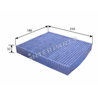 Фільтр повітряний кондиціонера (салону) INTERPARTS IPCA802C