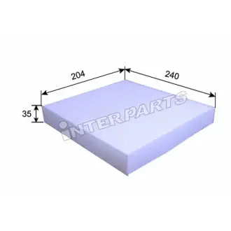 Фільтр повітряний кондиціонера (салону) INTERPARTS IPCAD011
