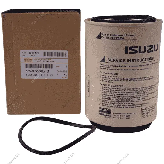 Фильтр топливный сепаратор, накручиваемый. Fuel filter, water separator, Spin-On ISUZU 8980959830 (фото 1)