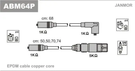 Дріт високої напруги JANMOR ABM64P