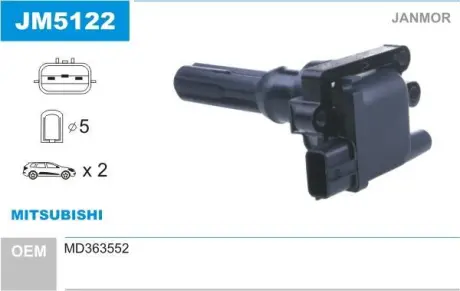 Котушка JANMOR JM5122