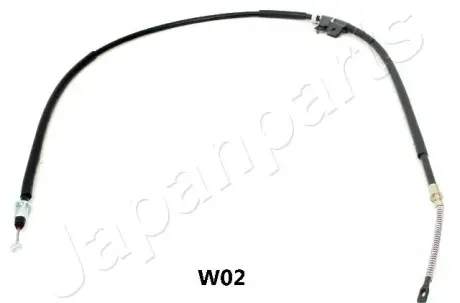DAEWOO трос ручного гальма прав.Lanos,Sens 97- JAPANPARTS BCW02