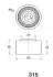 MAZDA натяжний ролик 323 / 626/XEDOS 9 2,0 JAPANPARTS BE315 (фото 2)