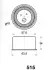 MITSUBISHI натяжний ролик PAJERO / CARISMA 1,8 16V JAPANPARTS BE515 (фото 2)