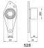 RENAULT натяжний ролик Clio 1,7/1,9D/Laguna 1,8-2,0/R9/11/19/21,Trafic,Volvo JAPANPARTS BE528 (фото 2)