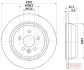 ROVER диск гальм. задній Freelander 2,0-2,2 -14 JAPANPARTS DPL11C (фото 3)