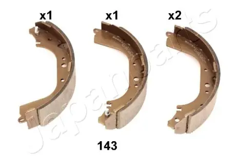 Комплект тормозных колодок JAPANPARTS GF143AF