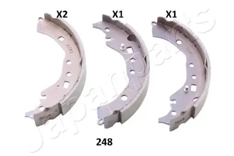 Комплект тормозных колодок JAPANPARTS GF248AF