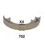 SUBARU К-т колодок стоянкового гальма Tribeca 3,0-3,6 05-. JAPANPARTS GF702AF (фото 3)