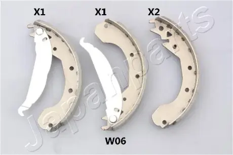 Комплект тормозных колодок JAPANPARTS GFW06AF