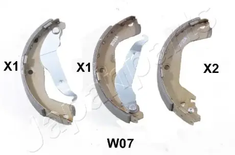Комплект тормозных колодок JAPANPARTS GFW07AF