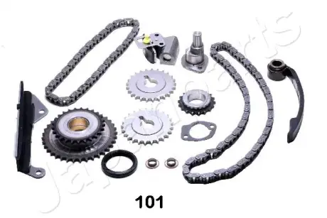 NISSAN К-т ланцюга (повний) приводу ГРМ Almera,Sunny 1.4,1.6 90- JAPANPARTS KDK101