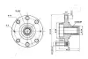 CHEVROLET Маточина колеса+ підшипник AVEO / KALOS 1.4 05- JAPANPARTS KK10018 (фото 3)