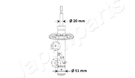 Амортизатор, ходова частина JAPANPARTS MM00974