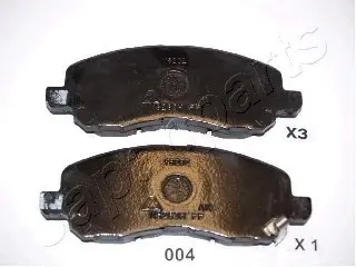 Комплект тормозных колодок, дисковый тормоз JAPANPARTS PA004AF