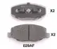 Комплект тормозных колодок, дисковый тормоз JAPANPARTS PA029AF (фото 1)