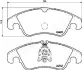 AUDI гальмівні колодки передн.A4,A5 07- JAPANPARTS PA0309AF (фото 2)