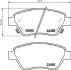 Гальмівні колодки передні Opel Corsa 06 - JAPANPARTS PA0400AF (фото 2)