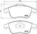 RENAULT гальмівні колодки передн. Megane III, SCENIC 09- JAPANPARTS PA0704AF (фото 2)
