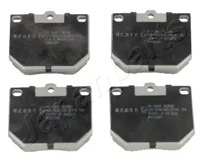 Комплект тормозных колодок, дисковый тормоз JAPANPARTS PA108AF