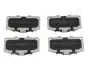 Комплект тормозных колодок, дисковый тормоз JAPANPARTS PA188AF (фото 1)