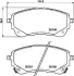 TOYOTA К-кт передн. гальмівних колодок COROLLA 19- JAPANPARTS PA2027AF (фото 2)