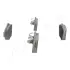 Комплект тормозных колодок, дисковый тормоз JAPANPARTS PA221AF (фото 3)