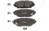 Комплект тормозных колодок, дисковый тормоз JAPANPARTS PA309AF (фото 2)
