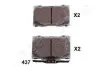 Комплект тормозных колодок, дисковый тормоз JAPANPARTS PA437AF (фото 1)