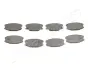 Комплект тормозных колодок, дисковый тормоз JAPANPARTS PA514AF (фото 1)