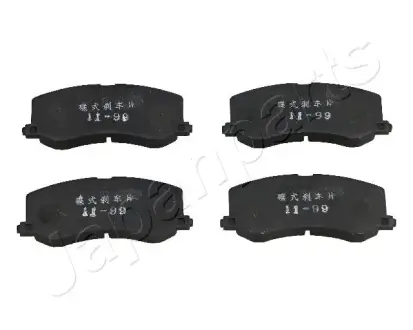 Комплект тормозных колодок, дисковый тормоз JAPANPARTS PA896AF