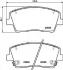 KIA Комплект гальмівних колодок STINGER (CK) 2.0 T-GDI 17- JAPANPARTS PAK34AF (фото 2)