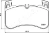 LAND ROVER Комплект гальмівних колодок передн. DISCOVERY V 3.0D 16- JAPANPARTS PAL15AF (фото 2)