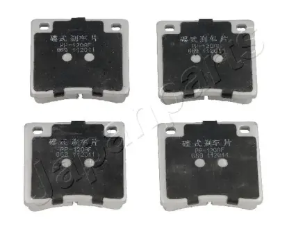 Комплект тормозных колодок, дисковый тормоз JAPANPARTS PP120AF
