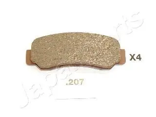 Комплект тормозных колодок, дисковый тормоз JAPANPARTS PP207AF