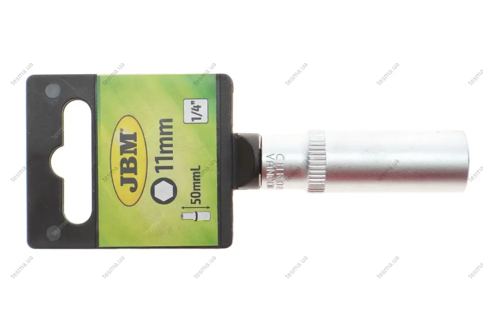 головка торцева 1/4" 11 мм long 50 мм JBM 10096 - фото 1