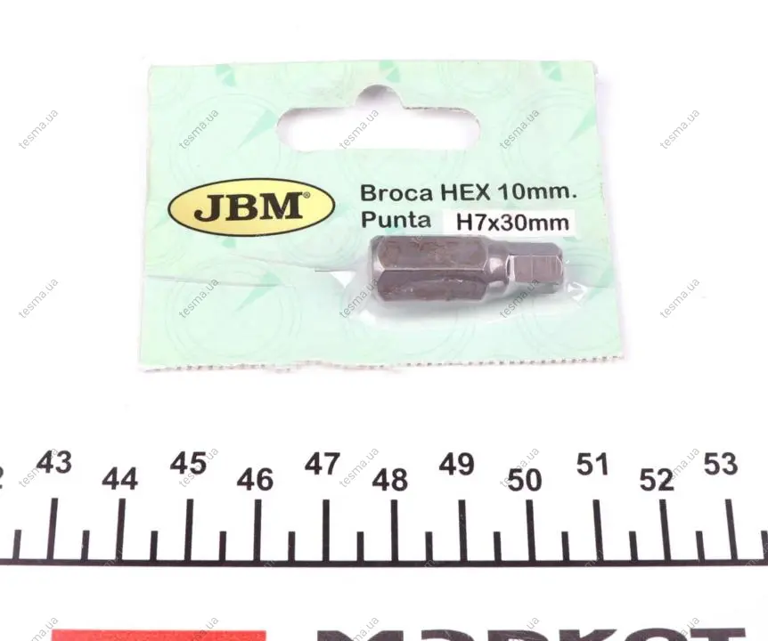 біта M10 hex 7 JBM 10371 - фото 1