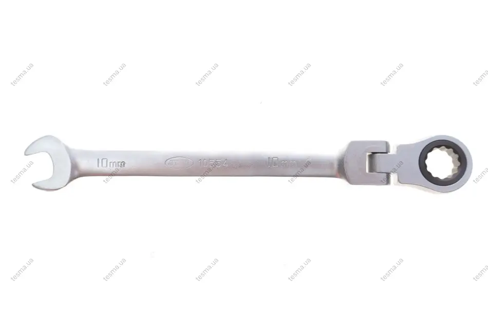 ключ ріжково-накидний з тріскачкою 10 мм 48 зуб. L-230 мм JBM 10554 - фото 1