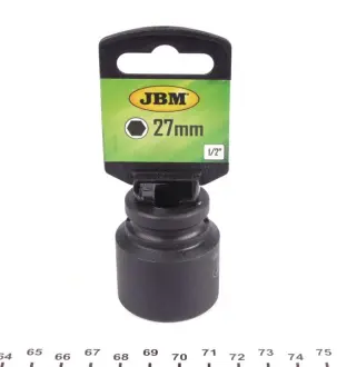 Головка торцева ударна 1/2" 27 мм JBM 11123