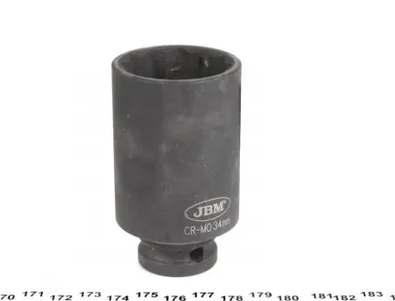Головка торцева ударна 1/2" 34 мм 12-граней Long 78 мм JBM 11617