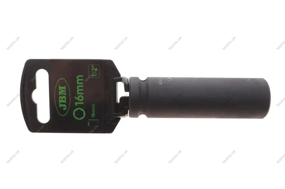 головка торцева ударна 1/2" 16 мм long 78 мм JBM 12065 - фото 1