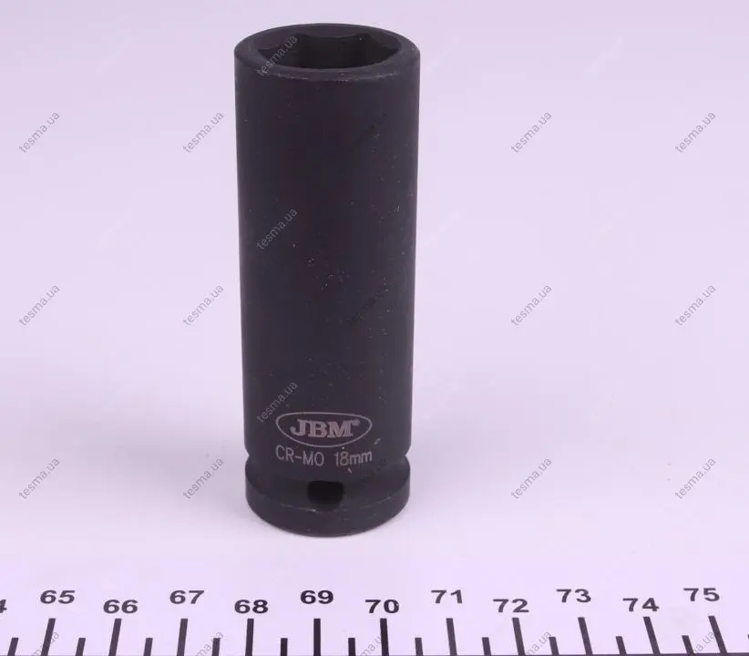 головка торцева ударна 1/2" 18 мм long 78 мм JBM 12067 - фото 1