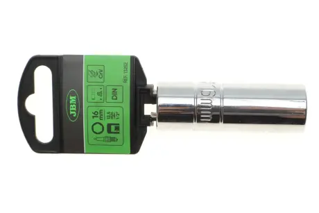 головка свічкова 1/2" 16 мм (хромована) JBM 13252